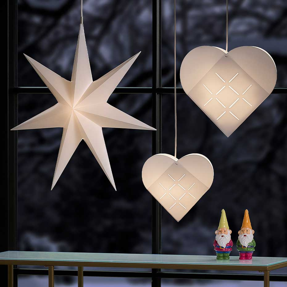 Heart Light Stjärna X-Small White