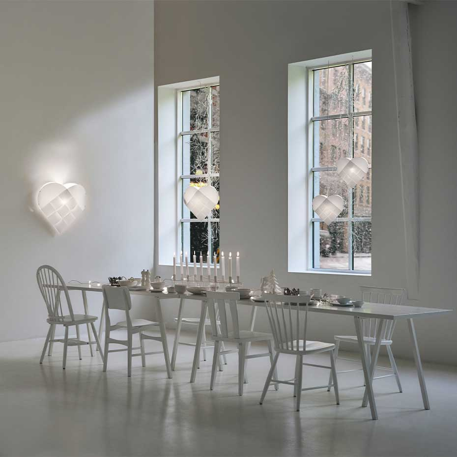 Heart Light Stjärna Small White