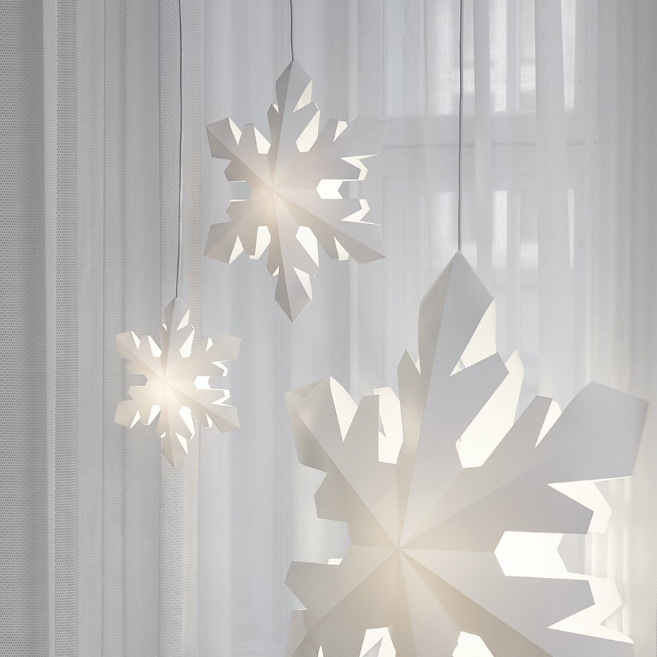 Snowflake Stjärna Small White