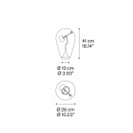 Blow Bordslampa Chrome/Crystal Clear Blow Bordslampa Chrome/Crystal Clear