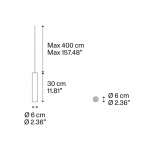 A-Tube Pendel Small 30cm Natural Brown A-Tube Pendel Small 30cm Natural Brown