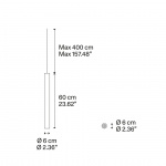 A-Tube Pendel Medium 60cm Matt Black A-Tube Pendel Medium 60cm Matt Black