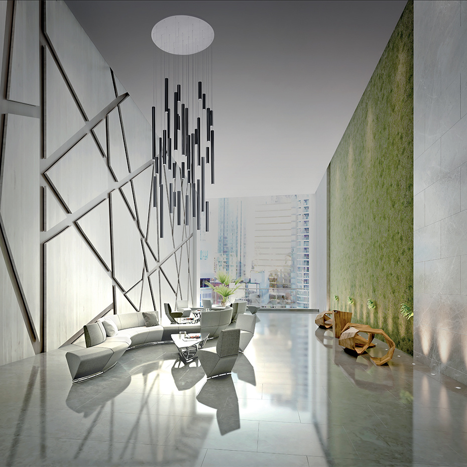 A-Tube Pendel Large 100cm Matt White