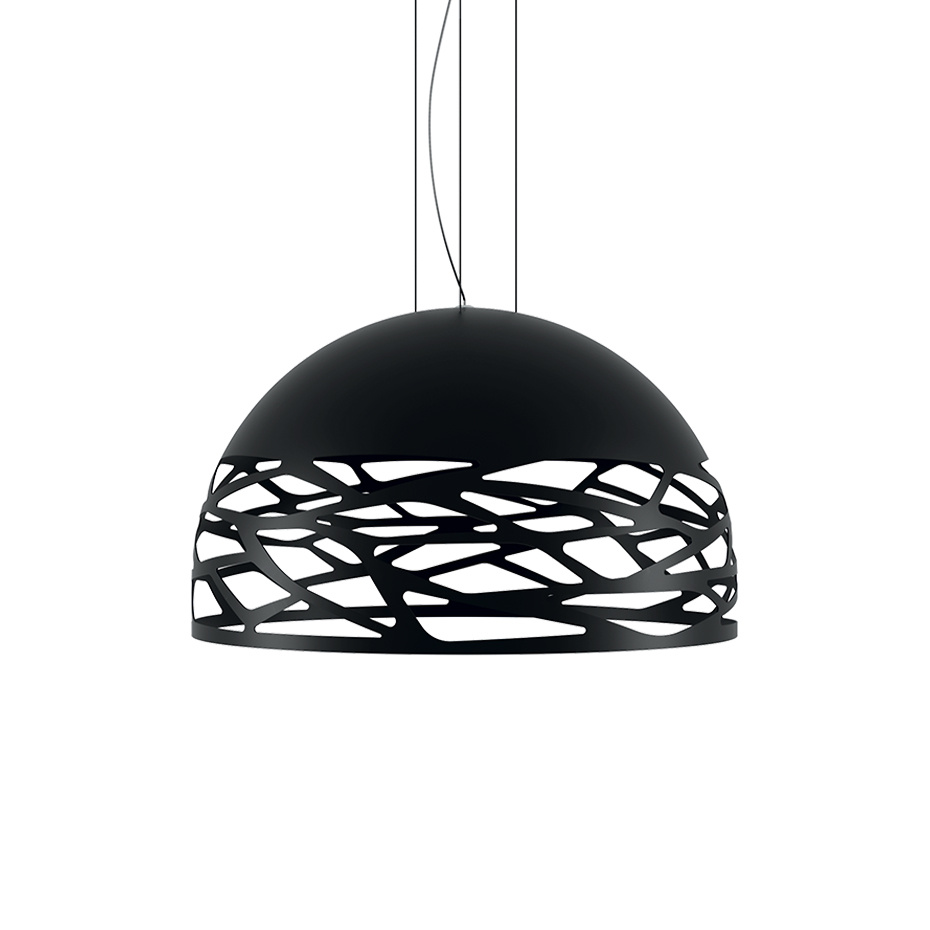 Kelly Dome Pendel Medium Ø60cm Matt Black