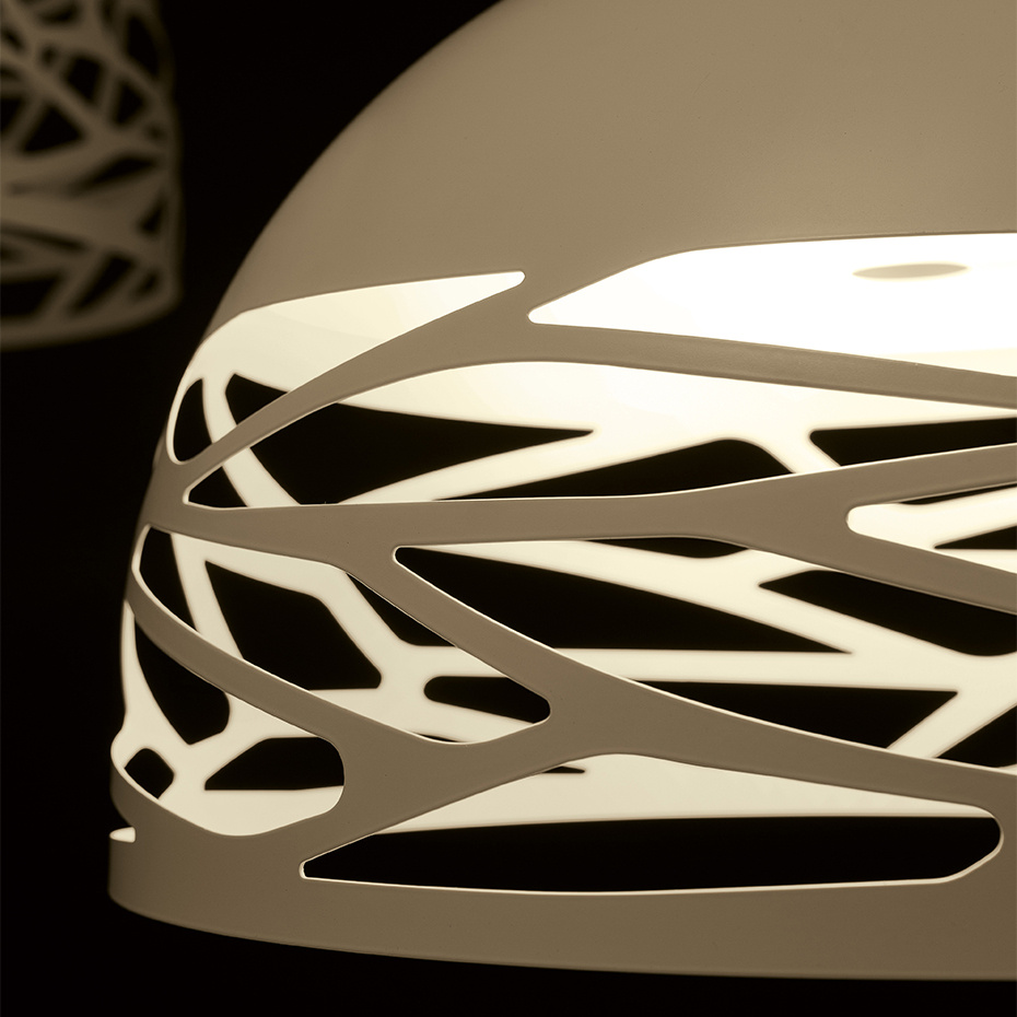 Kelly Dome Pendel Large Ø80cm Matt White