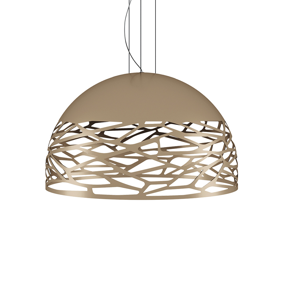 Kelly Dome Pendel Large Ø80cm Matt Champagne