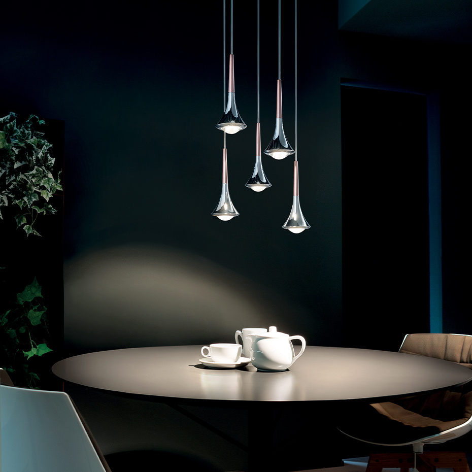 Rain Pendel Chrome/Matt Black