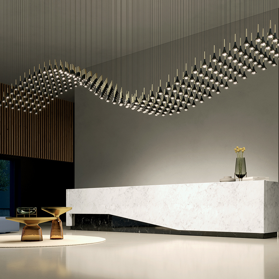 Rain Pendel Chrome/Gold