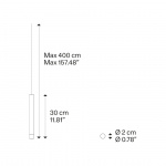 A-Tube Nano Pendel Small 30cm Matt Black A-Tube Nano Pendel Small 30cm Matt Black