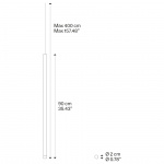 A-Tube Nano Pendel Large 90cm Matt Black A-Tube Nano Pendel Large 90cm Matt Black