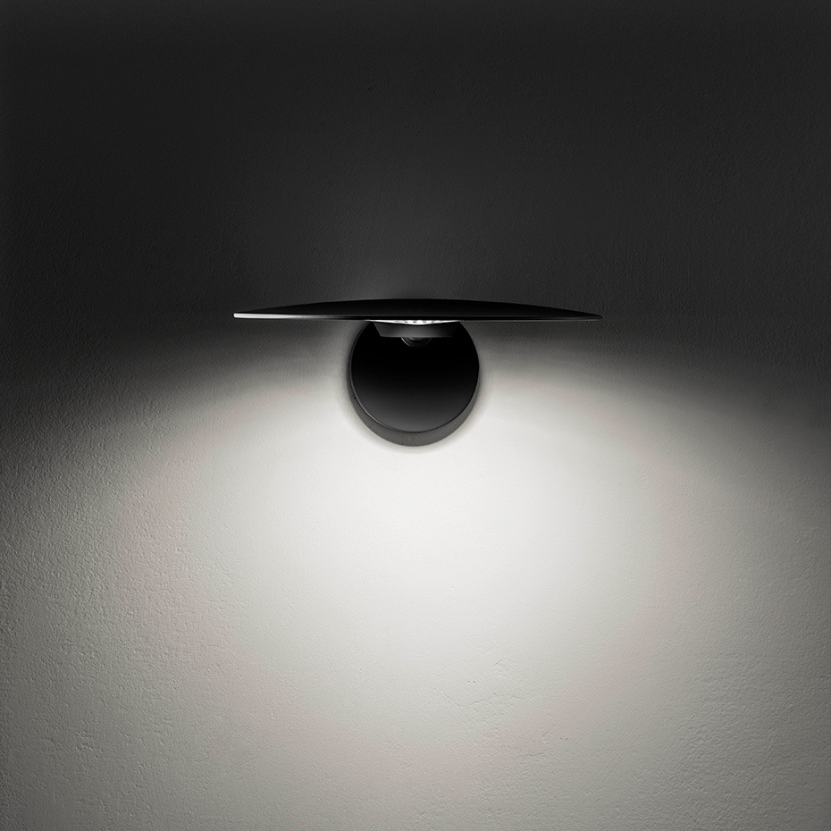 Puzzle Round Taklampa/Vägglampa Single Matt Black