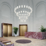 Jefferson Pendel Small Crystal/Gold Jefferson Pendel Small Crystal/Gold