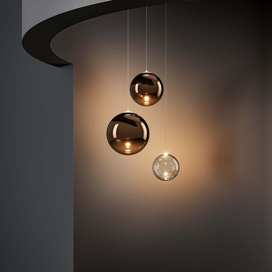 Random Solo Pendel Ø12cm Glossy Bronze