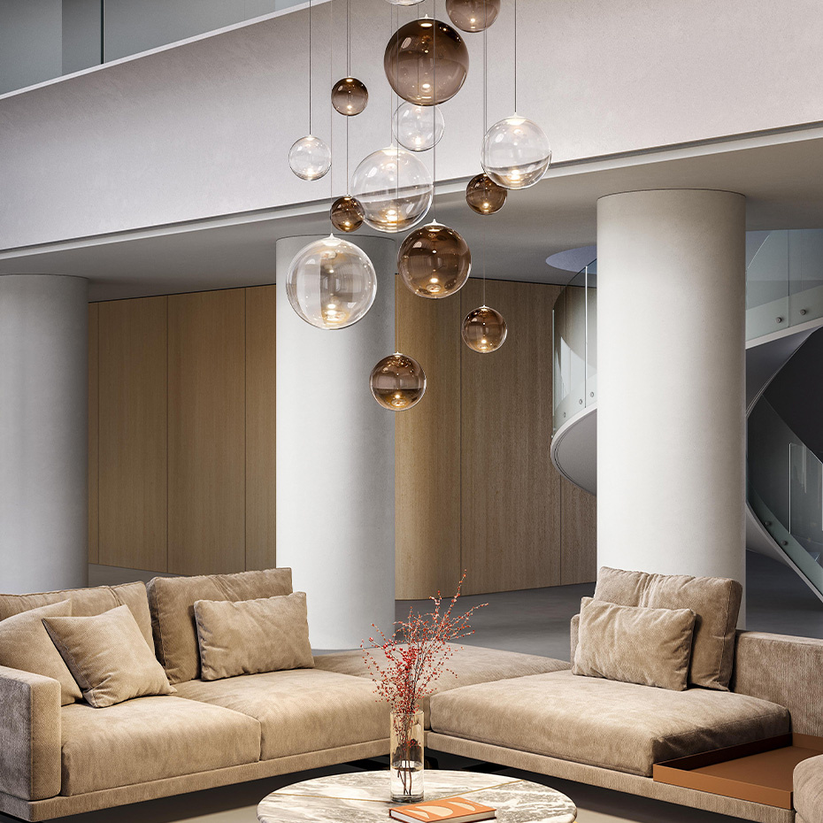 Random Solo Pendel Ø12cm Glossy Bronze