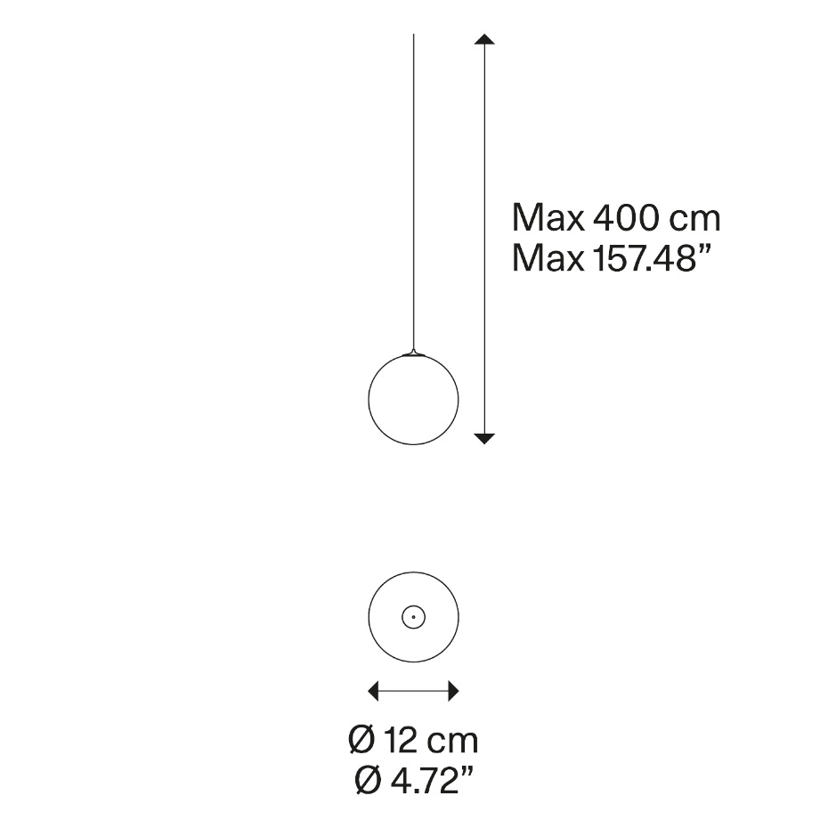 Random Solo Pendel Ø12cm Rose Gold