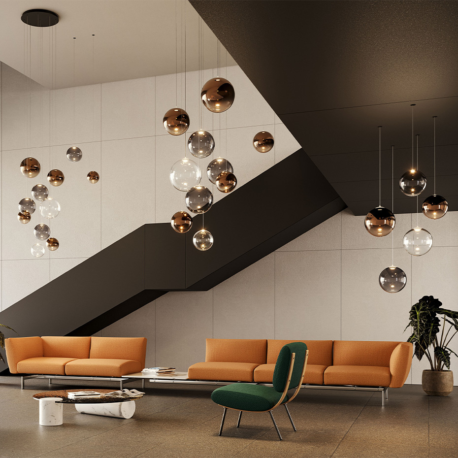 Random Solo Pendel Ø18cm Glossy Bronze