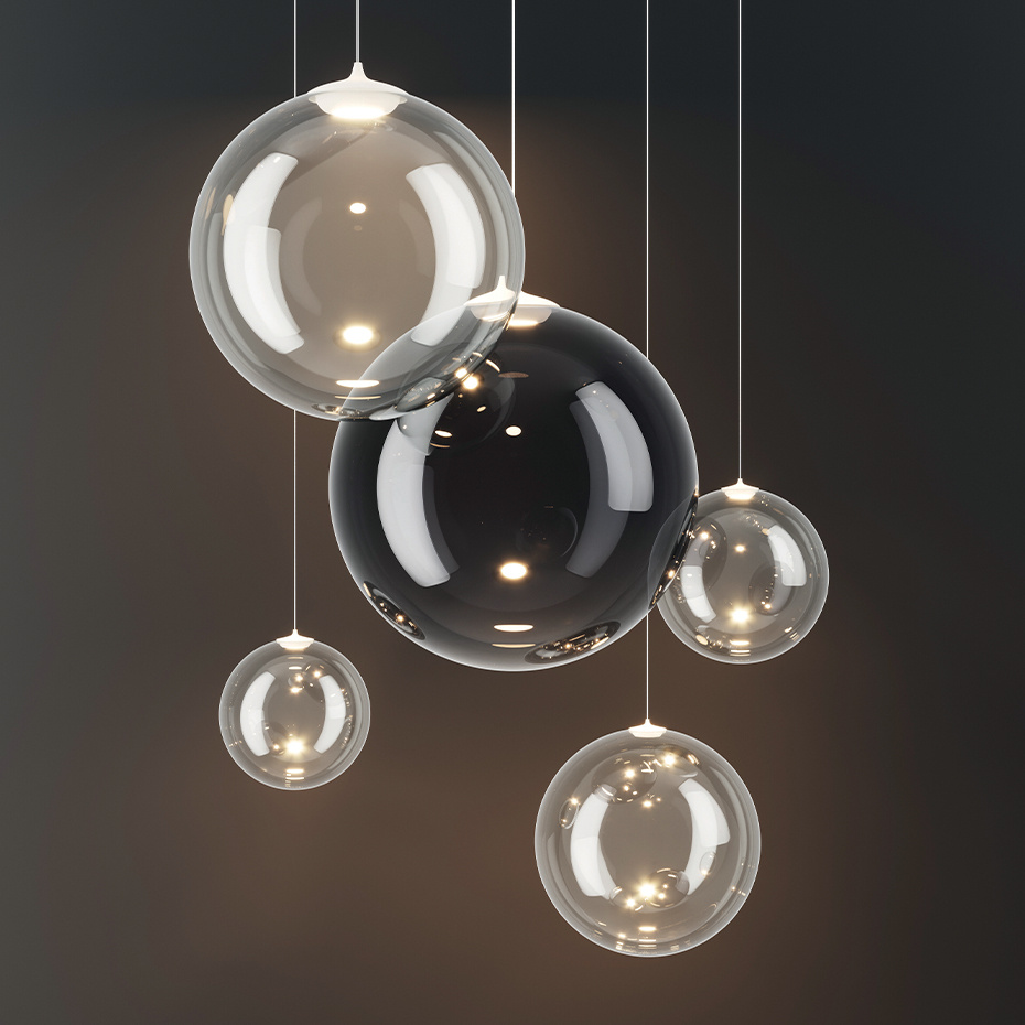 Random Solo Pendel Ø18cm Gold