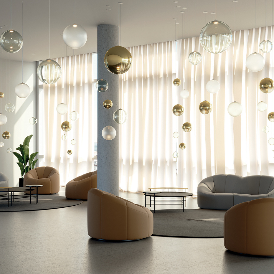 Random Solo Pendel Ø23cm Glossy Smoke