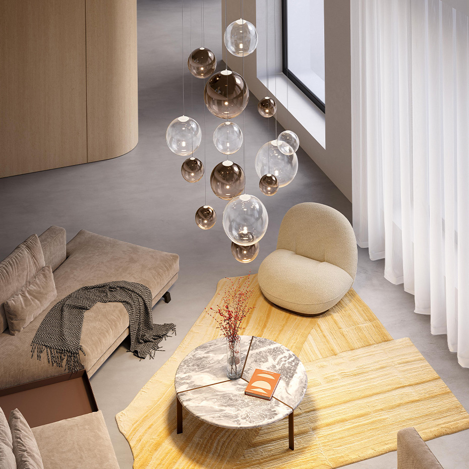 Random Solo Pendel Ø28cm Glossy Bronze