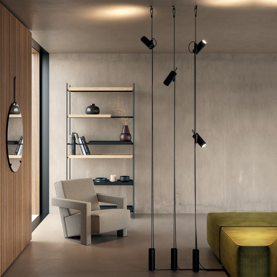 Cima Pendel Matt Black/Yellow