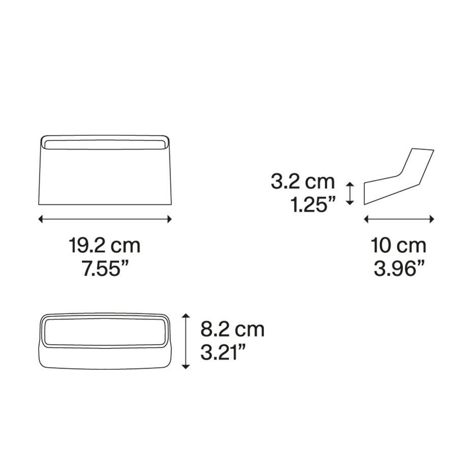 Aile Vägglampa Matt White