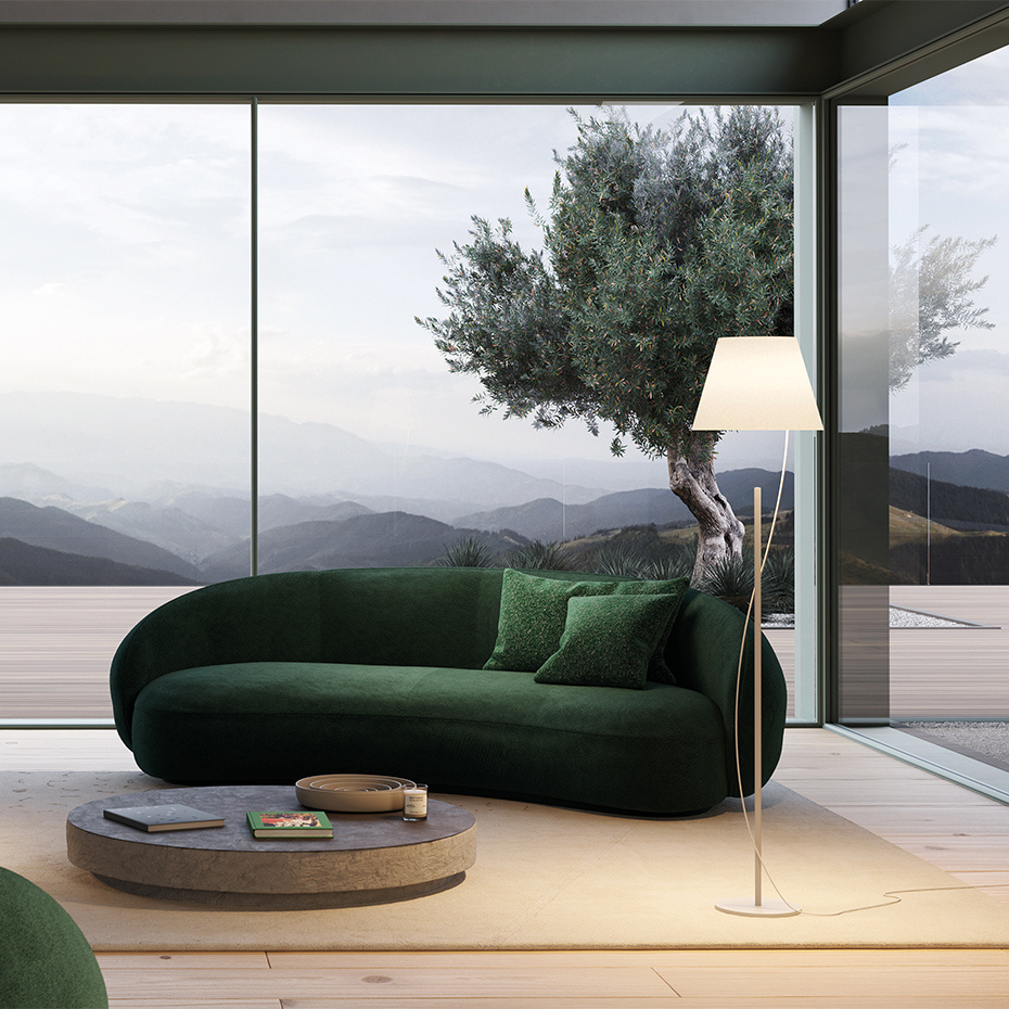 Hover Golvlampa Matt White