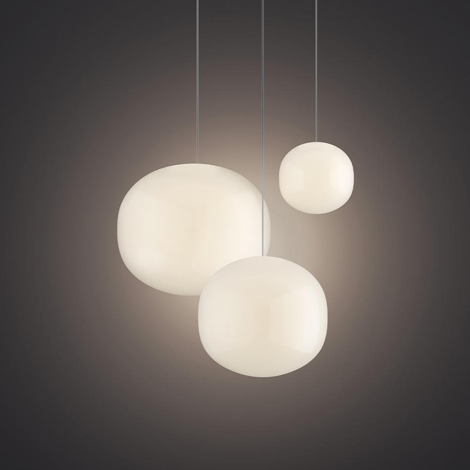 Volum Pendel Ø14cm Glossy White