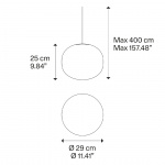 Volum Pendel Ø29cm Glossy White Volum Pendel Ø29cm Glossy White