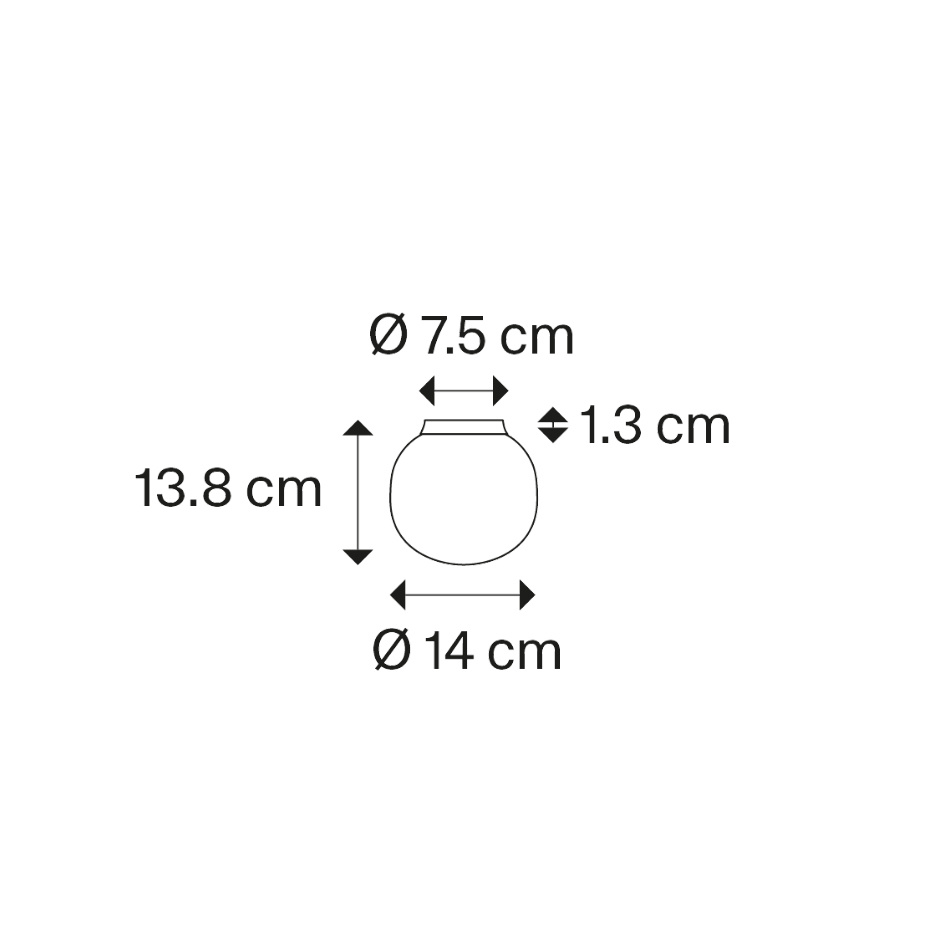 Volum Tak/Vägg Ø14cm Glossy White IP54