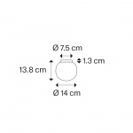 Volum Tak/Vägg Ø14cm Glossy White IP54 Volum Tak/Vägg Ø14cm Glossy White IP54