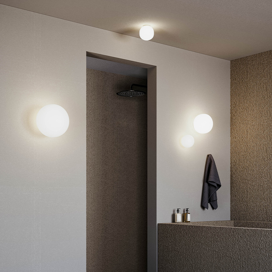 Volum Tak/Vägg Ø14cm Glossy White IP54