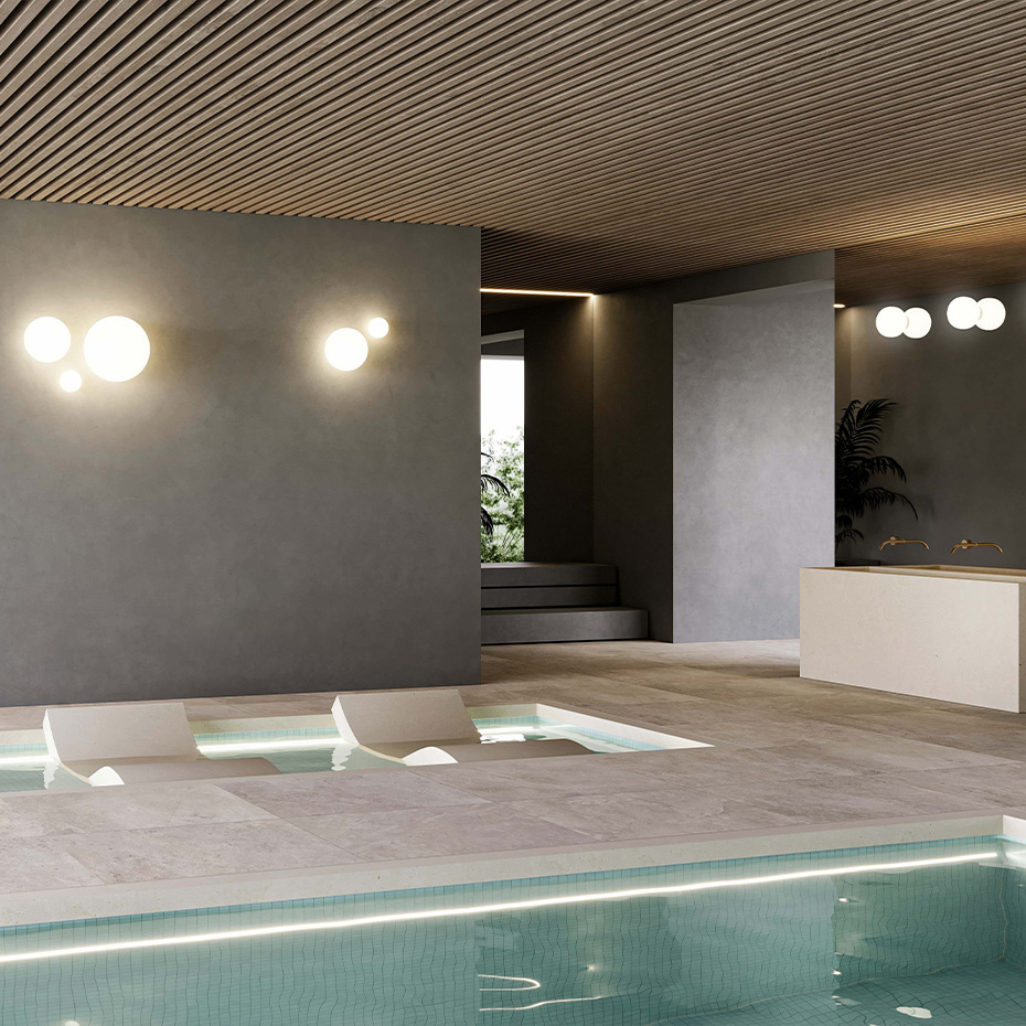 Volum Tak/Vägg Ø14cm Glossy White IP54