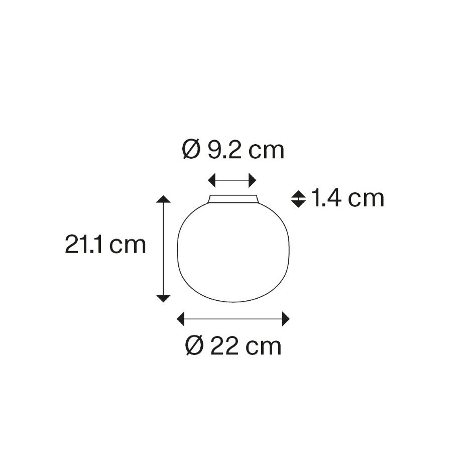 Volum Tak/Vägg Ø22cm Glossy White IP54