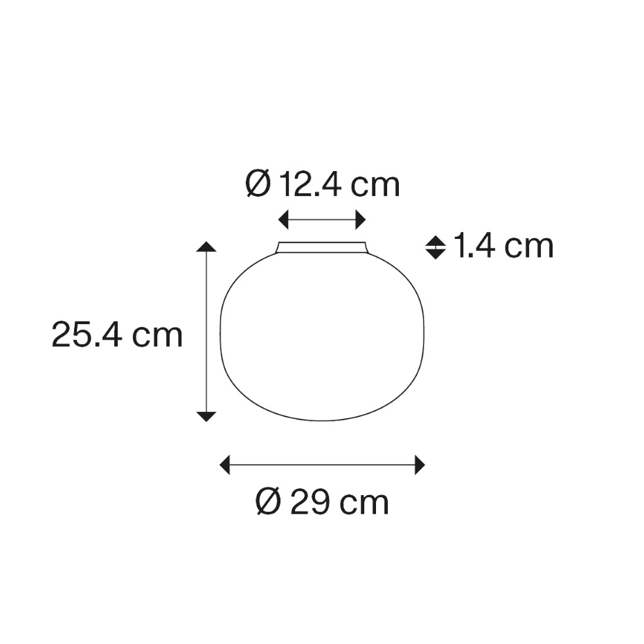 Volum Tak/Vägg Ø29cm Glossy White IP54