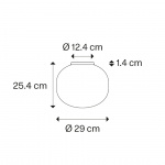 Volum Tak/Vägg Ø29cm Glossy White IP54 Volum Tak/Vägg Ø29cm Glossy White IP54