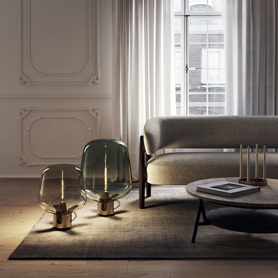 Flar Bordslampa Small Champagne/Honey