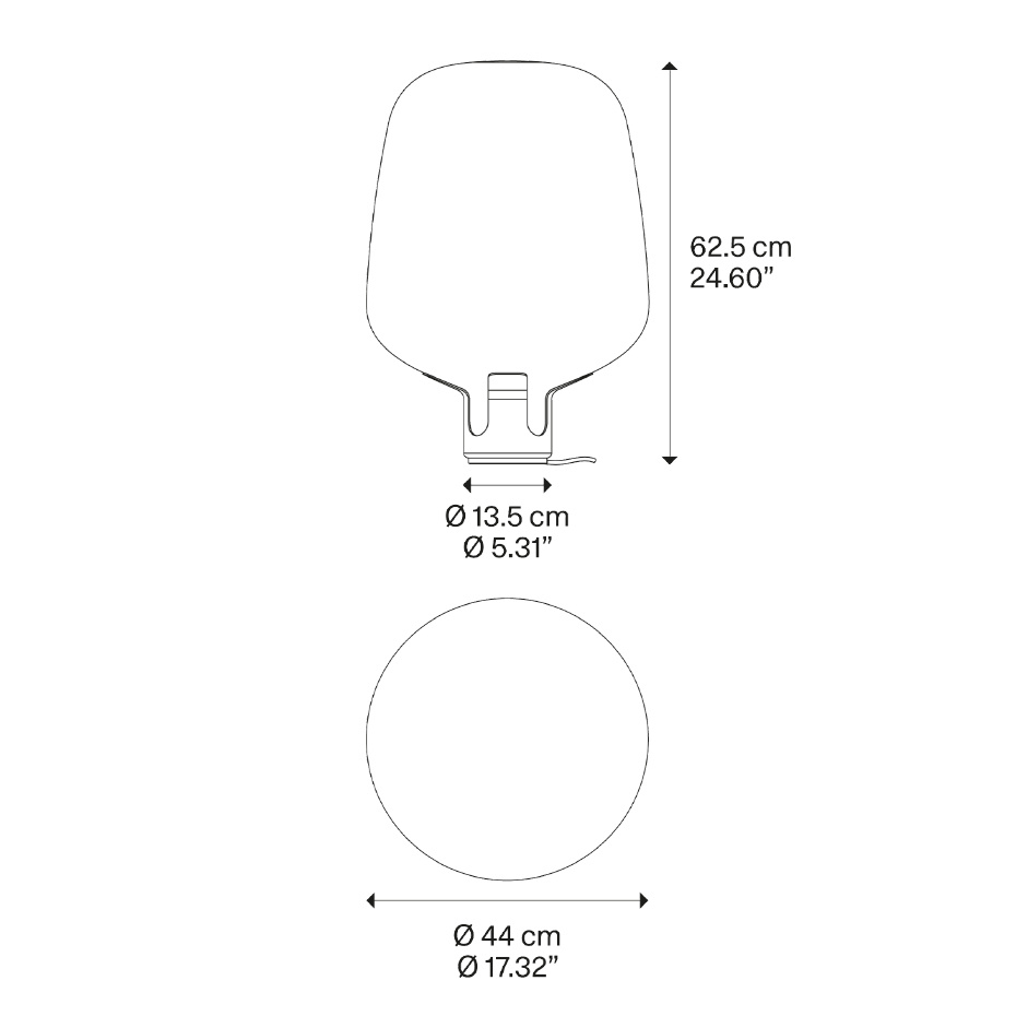 Flar Bordslampa Large Champagne/Honey