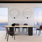 Elara Pendel Large Matt Black/Glossy Black Elara Pendel Large Matt Black/Glossy Black