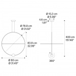 Elara Pendel Large Matt Gold/Glossy Gold Elara Pendel Large Matt Gold/Glossy Gold