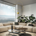 Elara Pendel Large Matt Gold/Glossy Gold Elara Pendel Large Matt Gold/Glossy Gold