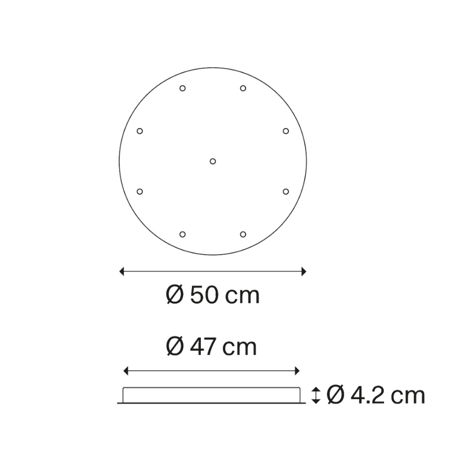 Round Cluster System 09 Takkåpa Ø50cm Matt White