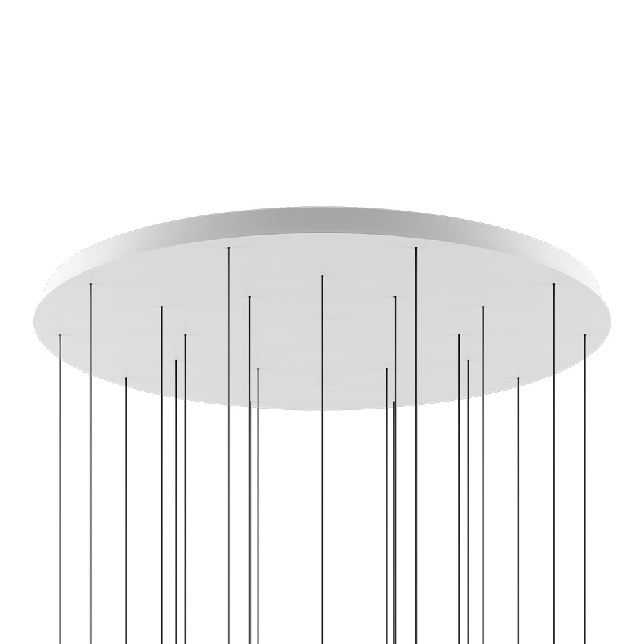 Round Cluster System 24 Takkåpa Ø100cm Matt White