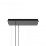 Rectangular Cluster System 07 Takkåpa 70x45cm Matt Black Rectangular Cluster System 07 Takkåpa 70x45cm Matt Black