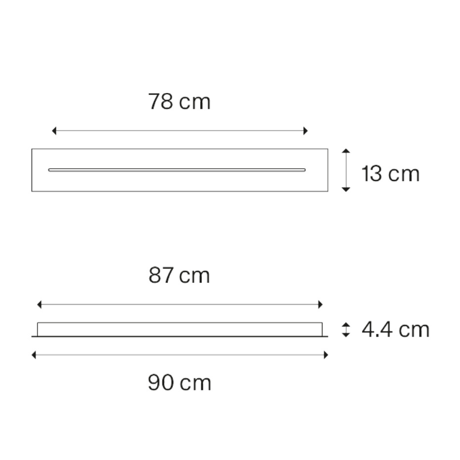 Linear Track System Short Takkåpa 90cm Matt Black