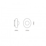 Pillow Taklampa/Vägglampa Small Brushed Brass/Clear/Light Beige Pillow Taklampa/Vägglampa Small Brushed Brass/Clear/Light Beige