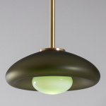 Pillow Pendel Large Brushed Brass/Smoke Gray/Celadon Pillow Pendel Large Brushed Brass/Smoke Gray/Celadon