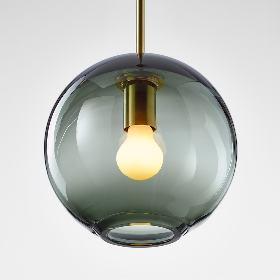 Float 1.0 Pendel 250mm Brushed Brass/Smoke