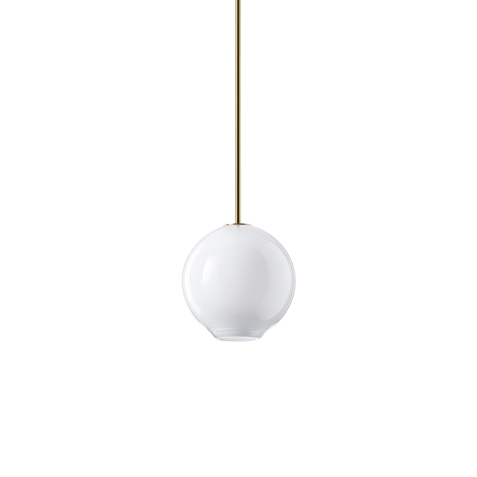 Float 1.0 Pendel 250mm Brushed Brass/White