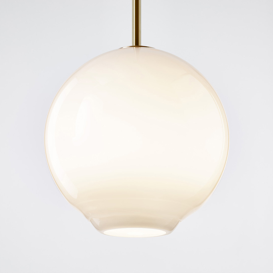 Float 1.0 Pendel 250mm Brushed Brass/White
