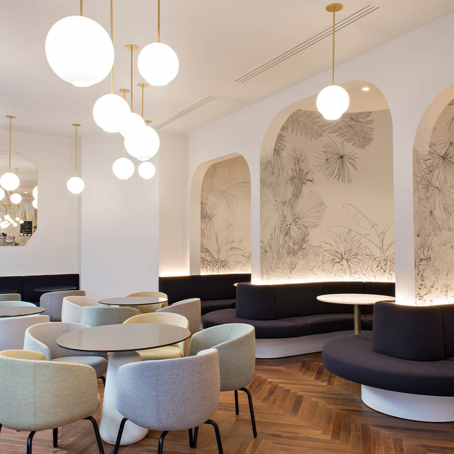 Float 1.0 Pendel 250mm Brushed Brass/White